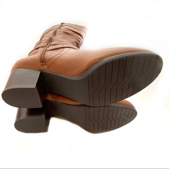 Knee High Boots Array Banana Bread Dakota Ban Zip Boots NWB Sz 9.5 - Picture 7 of 10